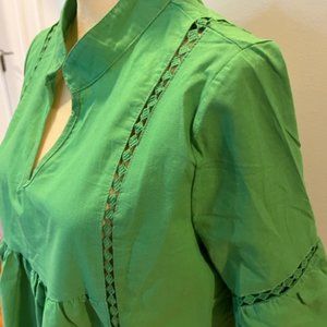 NEW Green short cotton dress